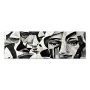 "Abstract Marble Faces" Megapap painting on canvas digital printing 150x50x3cm.
