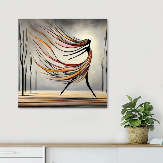 "Abstract Woman" Megapap canvas painting digital printing 60x60x3cm.
