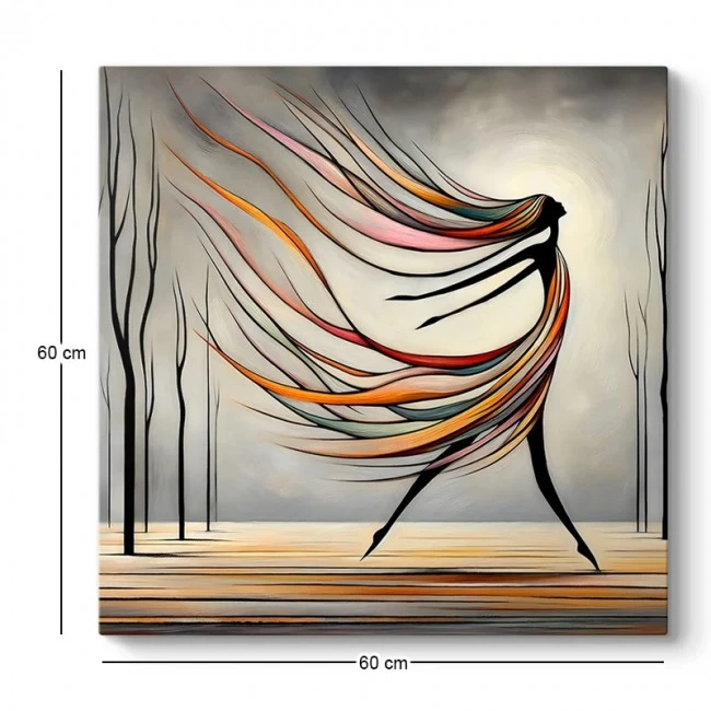"Abstract Woman" Megapap canvas painting digital printing 60x60x3cm.