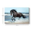 "Black Horse" Megapap painting on canvas digital printing 100x70x3cm.