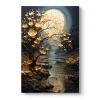 Πίνακας σε καμβά "Dance of Flowers in Moonlight" Megapap ψηφιακής εκτύπωσης 60x90x3εκ.