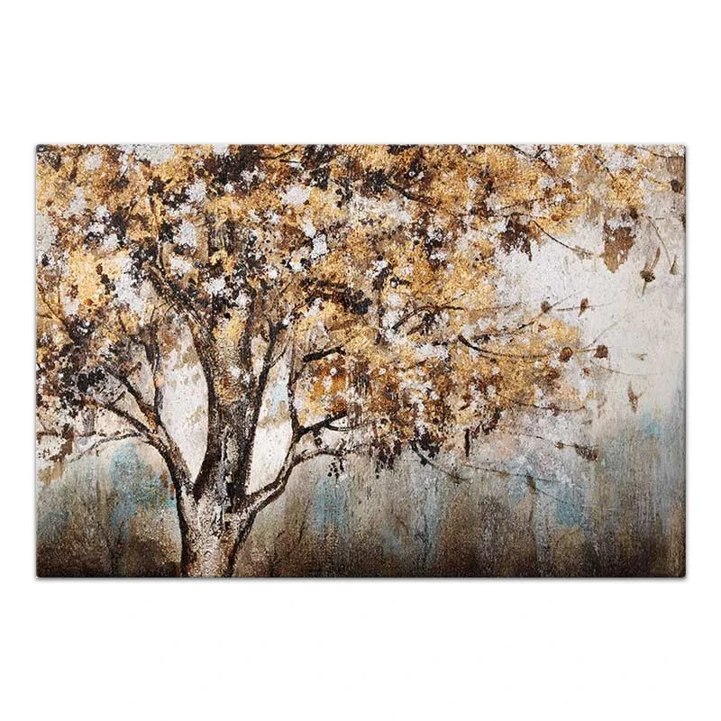 "Autumn Tree" Megapap painting on canvas digital printing 140x100x3cm.