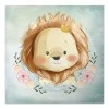 "Baby Lion" Megapap painting on canvas digital printing 40x40x3cm.