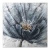 "Blue Flower" Megapap painting on canvas digital printing 50x50x3cm.
