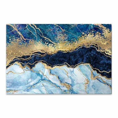 "Deep Blue" Megapap painting on canvas digital printing 125x80x3cm.