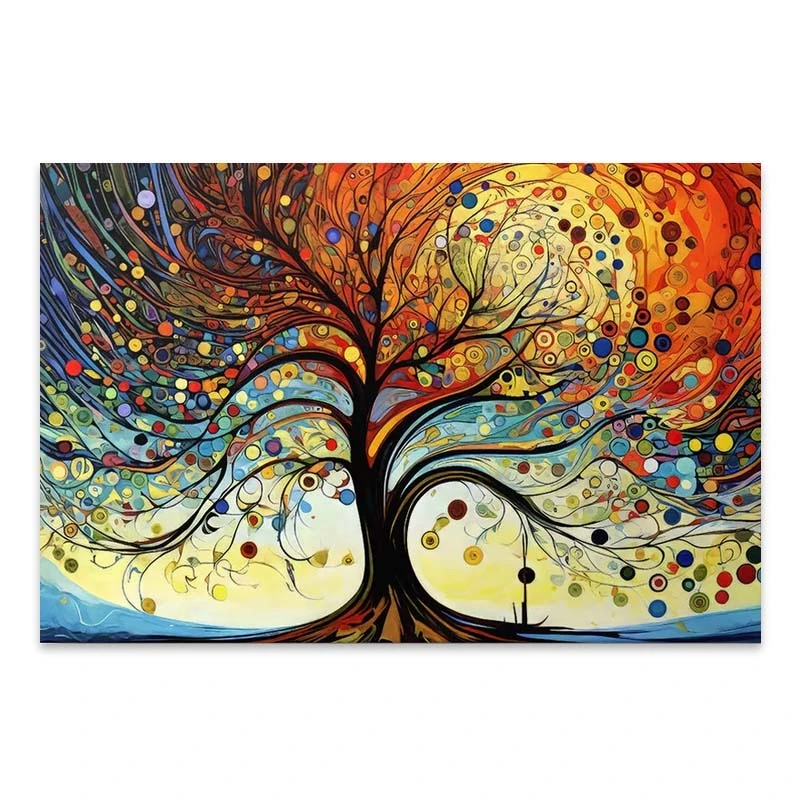 "Dream Tree" Megapap painting on canvas digital printing 125x80x3cm.