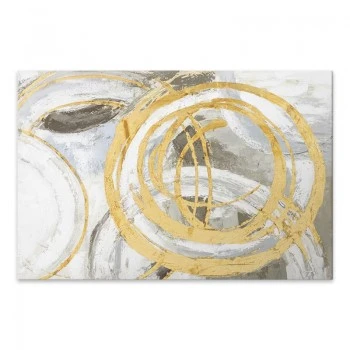 "Exotic Cirlces" Megapap painting on canvas digital printing 140x100x3cm.