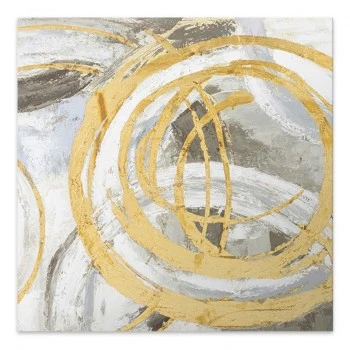 "Exotic Circles" Megapap painting on canvas digital printing 50x50x3cm.