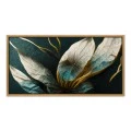 "Exotic Flower" Megapap painting on canvas digital printing with frame 140x70x3cm.