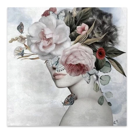 "Hidden Face" Megapap canvas painting digital printing  60x60x3cm.