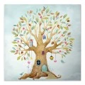 "Magic Treehouse" Megapap painting on canvas digital printing 40x40x3cm.