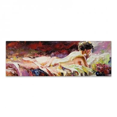 "Naked Girl" Megapap painting on canvas digital printing 120x40x3cm.