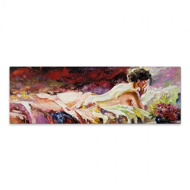 "Naked Girl" Megapap painting on canvas digital printing 120x40x3cm.