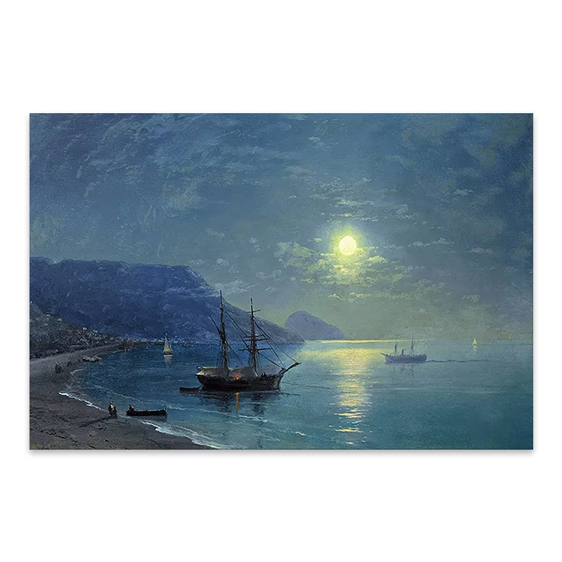 "Night in the Crimea" Megapap painting on canvas digital printing 60x40x3cm.
