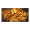 "Orange Flowers" Megapap painting on canvas digital printing 120x60x3cm.