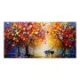 "Piano in Colorful Forest" Megapap painting on canvas digital printing 120x60x3cm.