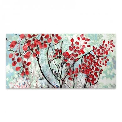 "Read Leaves" Megapap canvas painting digital printing 100x50x3cm.