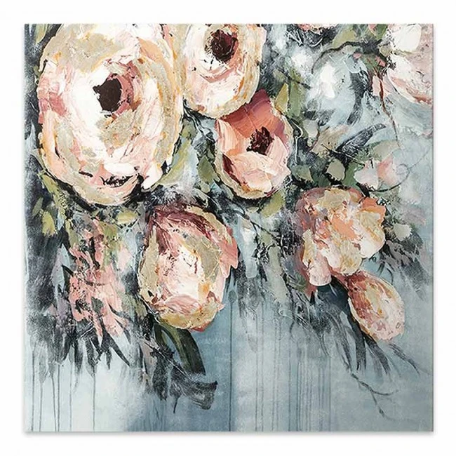 "Roses" Megapap painting on canvas digital printing 50x50x3cm.