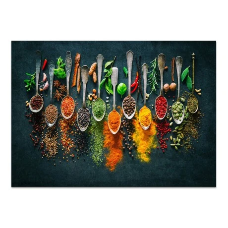 "Spices" Megapap painting on canvas digital printing 70x50x3cm.