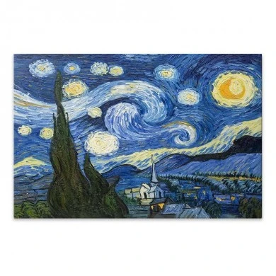 "Starry Night" Megapap painting on canvas digital printing 100x70x3cm.