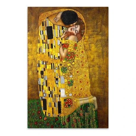 "The Kiss" Megapap painting on canvas digital printing 60x90x3cm.
