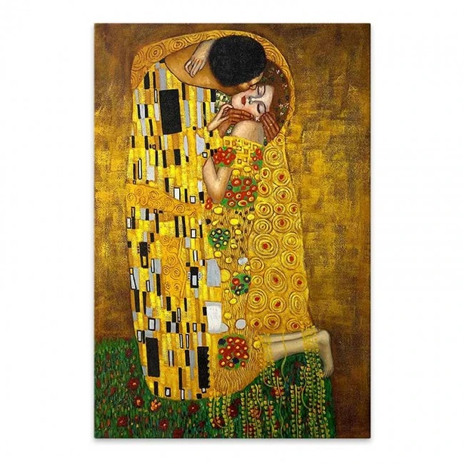 "The Kiss" Megapap painting on canvas digital printing 60x90x3cm.