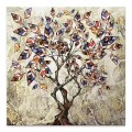 "Tree And Leaves" Megapap painting on canvas digital printing 100x100x3cm.