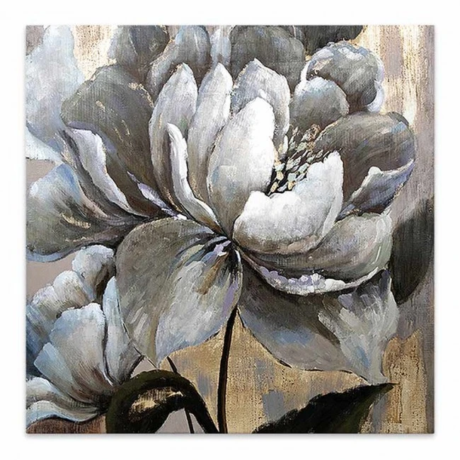 "White Magnolias" Megapap painting on canvas digital printing 50x50x3cm.