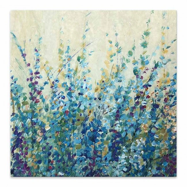 "Wildflowers" Megapap painting on canvas digital printing 100x100x3cm.