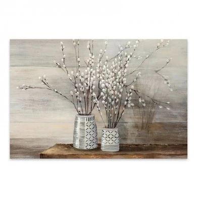 "Willow Flowers" Megapap painting on canvas digital printing 100x70x3cm.