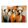 "Women in Orange" Megapap painting on canvas digital printing 100x70x3cm.
