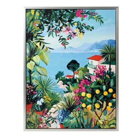 PAINTING OF A SEASCAPE WITH FRAME 60X80 CM