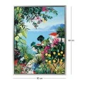 PAINTING OF A SEASCAPE WITH FRAME 60X80 CM