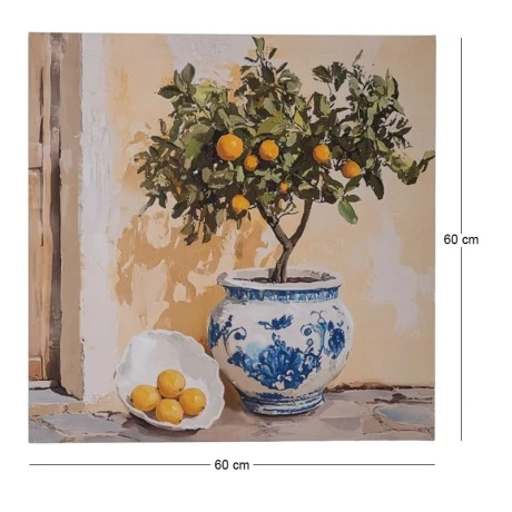 PLANT ΠΙΝΑΚΑΣ ΣΕ ΤΥΠΩΜΕΝΟ ΚΑΜΒΑ 60Χ60ΕΚ ΛΕΜΟΝΙΑ
