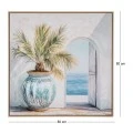 PLANT ΠΙΝΑΚΑΣ ΣΕ ΤΥΠΩΜΕΝΟ ΚΑΜΒΑ ΜΕ ΚΟΡΝΙΖΑ 80Χ80ΕΚ