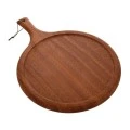 BROWN WOODEN CHOPPING BOARD D30X2CM