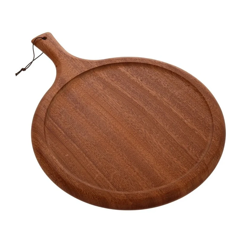 BROWN WOODEN CHOPPING BOARD D30X2CM