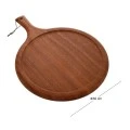 BROWN WOODEN CHOPPING BOARD D30X2CM