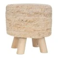NATURAL SEAGRASS STOLL 29X26CM