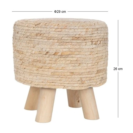 NATURAL SEAGRASS STOLL 29X26CM