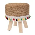 NATURAL SEAGRASS STOOL 28X33CM