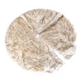 BROWN FAUX FUR TREE SKIRT D120CM