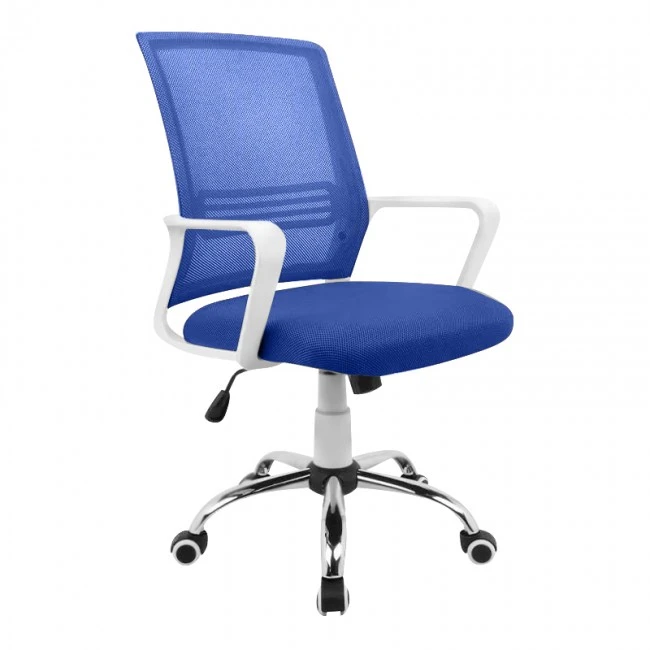 ΒΣ1600-W ΛΕΥΚΟ/ΜΠΛΕ MESH ΠΟΛΥΘΡΟΝΑ ΓΡΑΦΕΙΟΥ - 01.0165