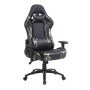 Army gaming - office armchair with Pu in black - olive drab color 64x63x126/136cm.