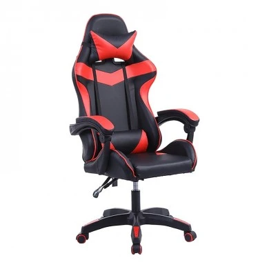 Gaming - office armchair with Pu in black - red color 63,5x61x112/134cm.