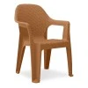 Mandella garden plastic armchair in tile color 60x57x84cm.