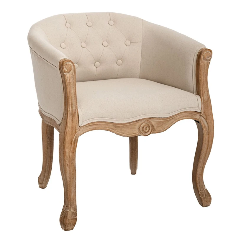 GREY VELVET ARMCHAIR 61X61X71CM