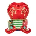 XMAS RED RESIN ELF PANTS WITH COLORFUL DESIGNS 57X41X66CM