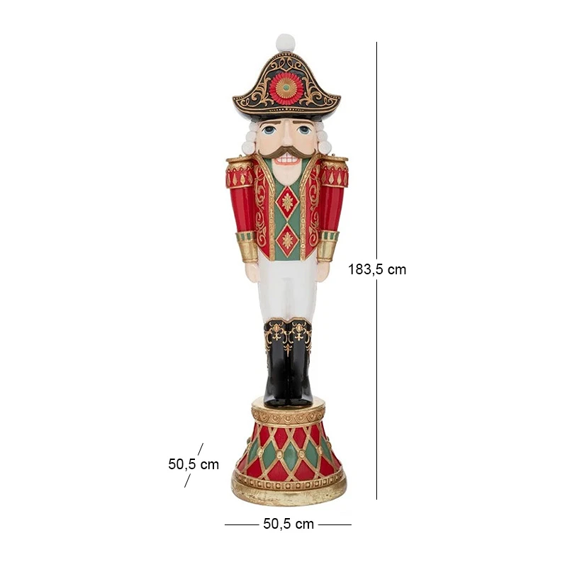 MULTI RESIN NUTCRACKER 50.5X50.5X183.5CM