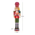 LED COLOURFULL RESIN NUTCRACKER 13X9X46CM